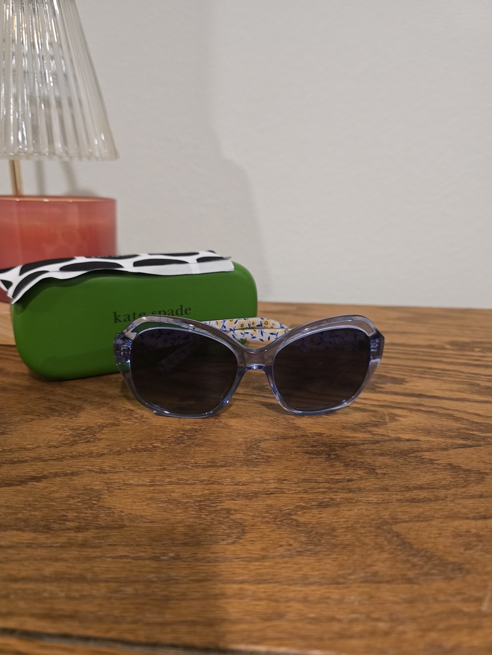 kate spade Blue Transparent Cat-Eye Sunglasses